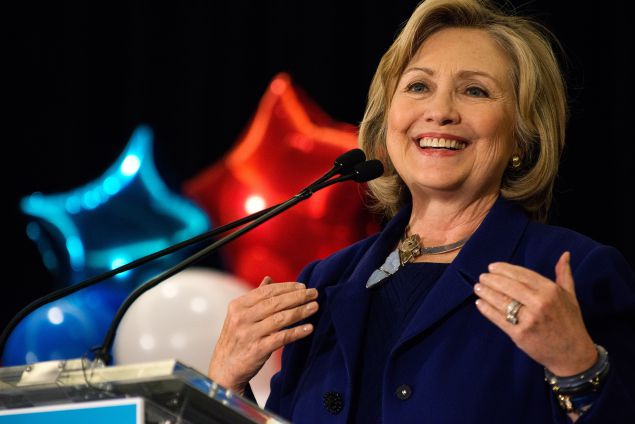 Hillary speaking to women at a conference in Manhattan in 2015. Photo Courtesy: Getty
