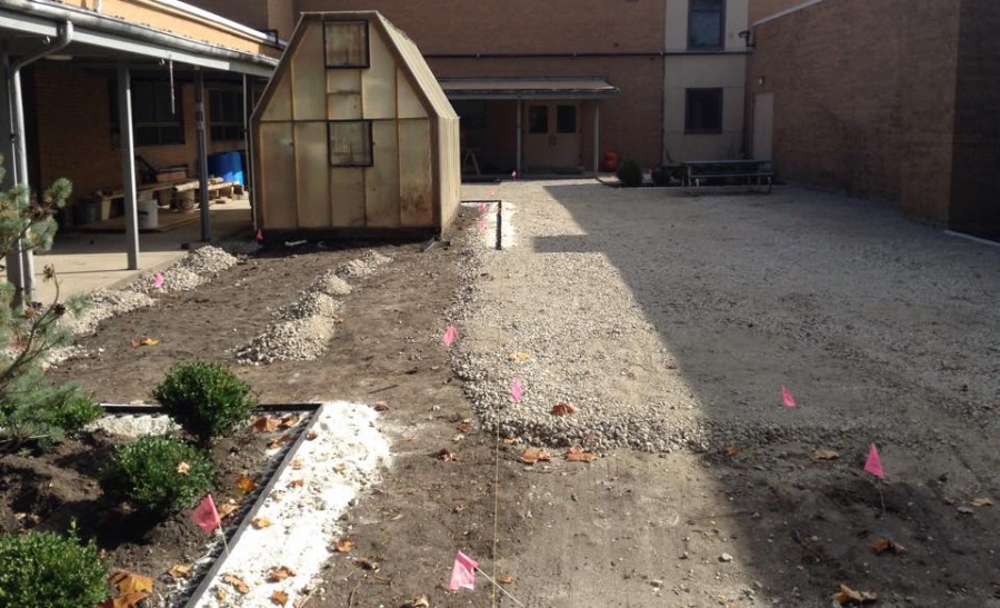 Start of Panther Patio renovation on October 22