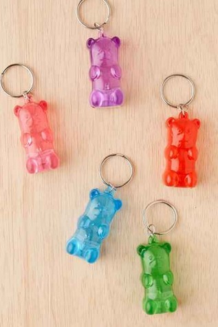Light-Up Gummy Bear Keychain $6 Urbanoutfitters.com