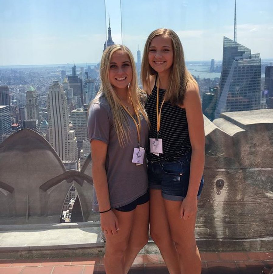 Hailey Hoffman and a friend in New Haven, CT.