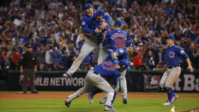 Photo Credits/ Brian Cassella
The Cubs celebrate their World Series victory.