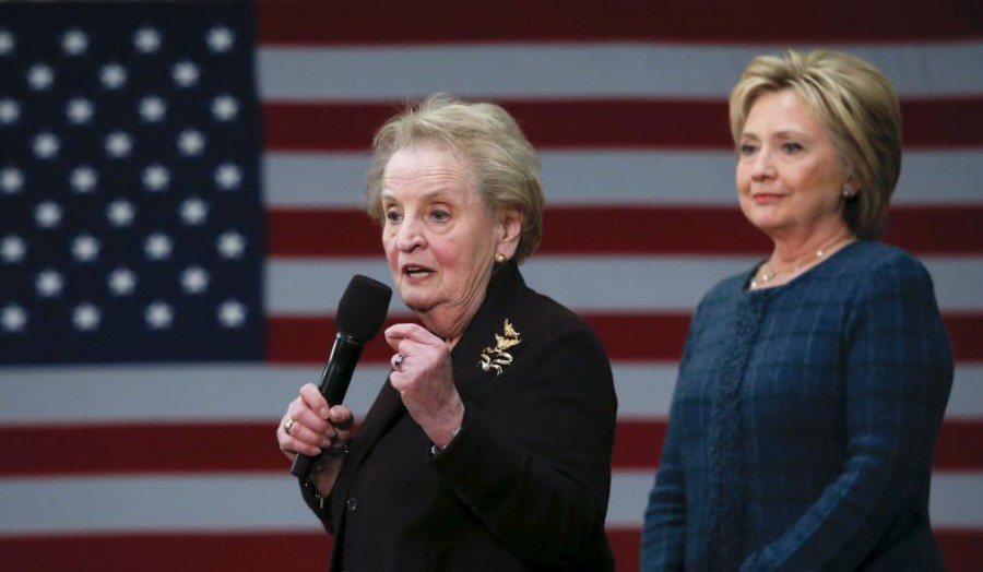 Former+U.S.+Secretary+of+State+Madeleine+Albright+endorses+Hillary+Clinton+in+New+Hampshire+February+6%2C+2016.+Phot+credit%3A+Reuters%2FAdrees+Latif+