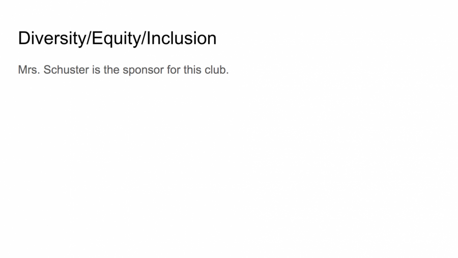 Diversity/Equity/Inclusion Club